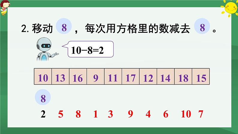 2.20以内的退位减法 练习三【课件PPT】06