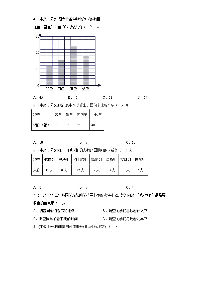 6.1一天用的纸寒假预习自测西师大版数学三年级下册第2页