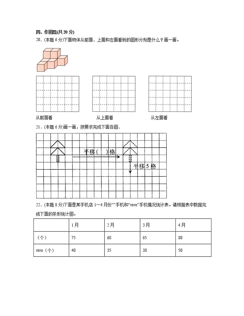 【人教版】2022-2023学年小学四年级下册数学期中专项突破试卷AB卷（含解析）第3页