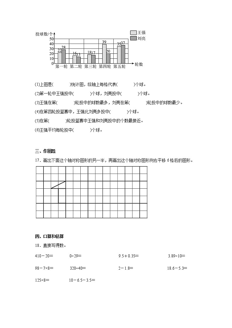 【人教版】2022-2023学年小学四年级下册数学开学测常考易错冲刺卷AB卷（含解析）第3页