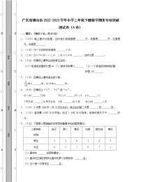 广东省佛山市2022-2023学年小学三年级下册数学期末专项突破测试卷AB卷（含解析）