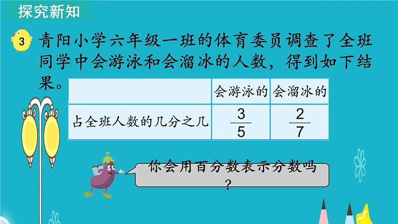 苏教版数学六年级上册 第3课时 百分数与分数的互化 课件04