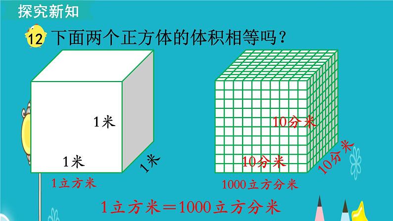 苏教版数学六年级上册 第12课时 相邻体积单位间的进率 课件第6页