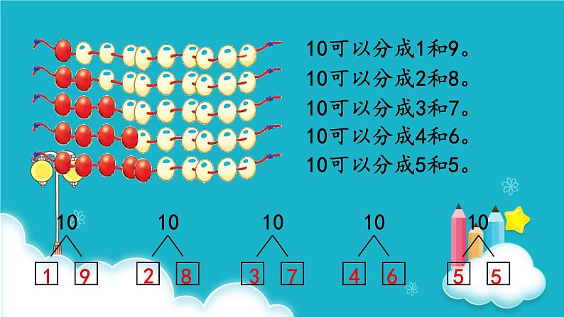 苏教版数学一年级上册 第5课时  10的分与合 课件第4页