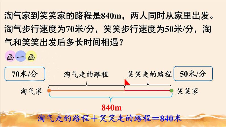 北师大五下  相遇问题 同步课件（教案匹配版）第5页