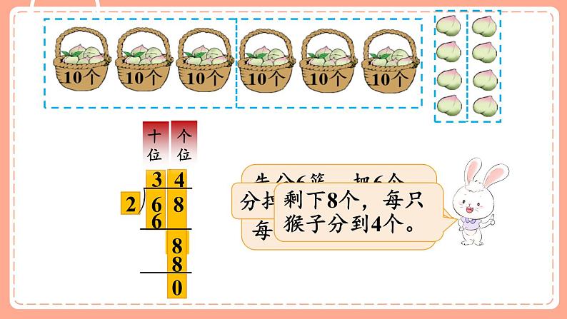 北师数学三下课件 第1课时 分桃子第7页