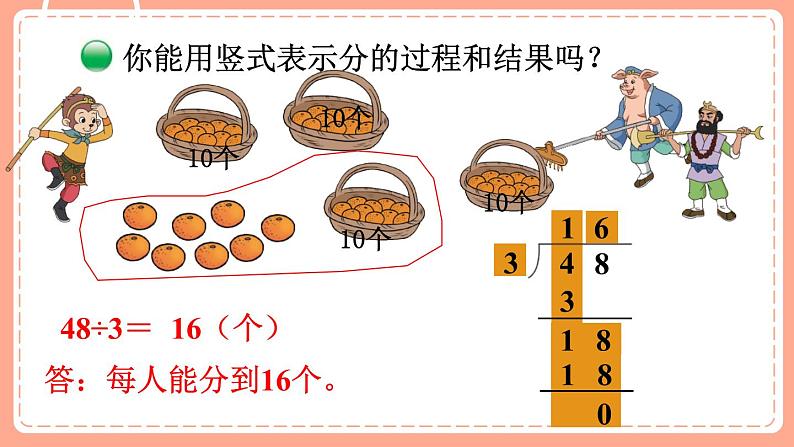 北师数学三下课件 第2课时 分橘子第6页