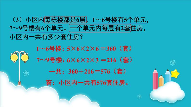 冀教版数学六年级下册 第4课时  生活小区（1） 课件第8页