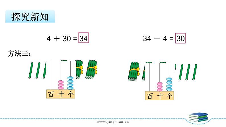 苏教版一下数学第3单元第3课时   整十数加一位数及相应的减法课件PPT第6页