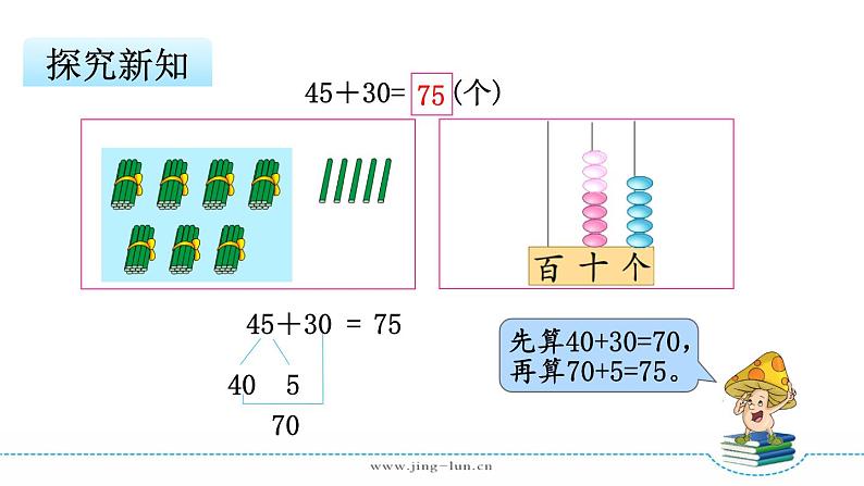 苏教版一下数学第4单元第2课时  两位数加整十数、一位数（不进位）课件PPT07