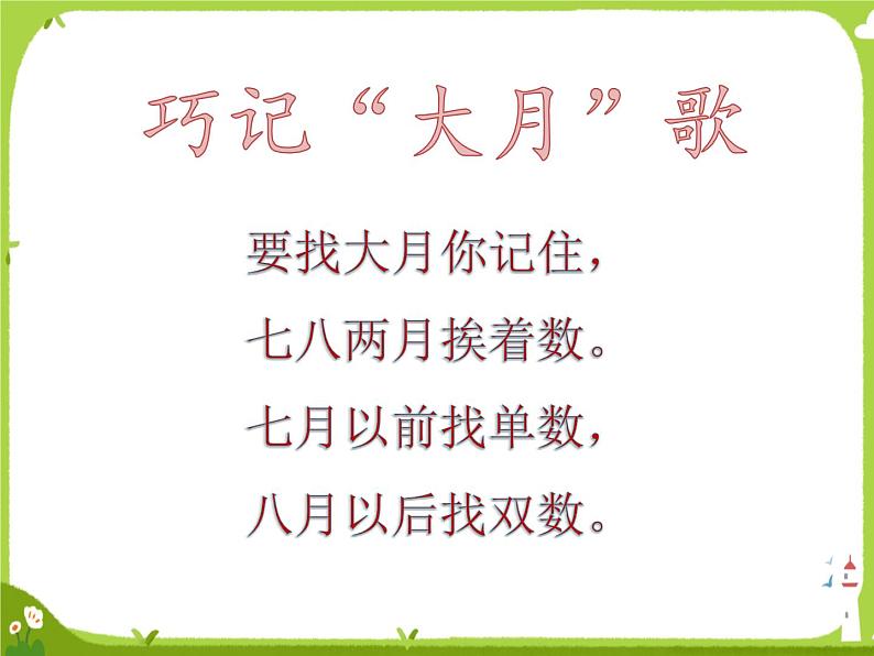 【课件】认识年、月、日1007