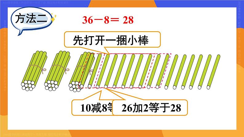 6.3 第2课时 两位数减一位数（退位）课件PPT第5页