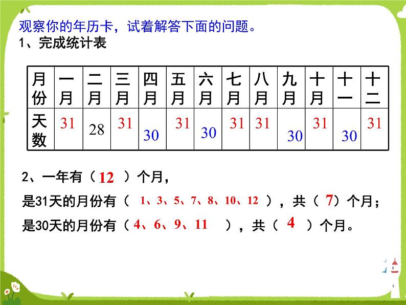 【课件】认识年月日4第7页