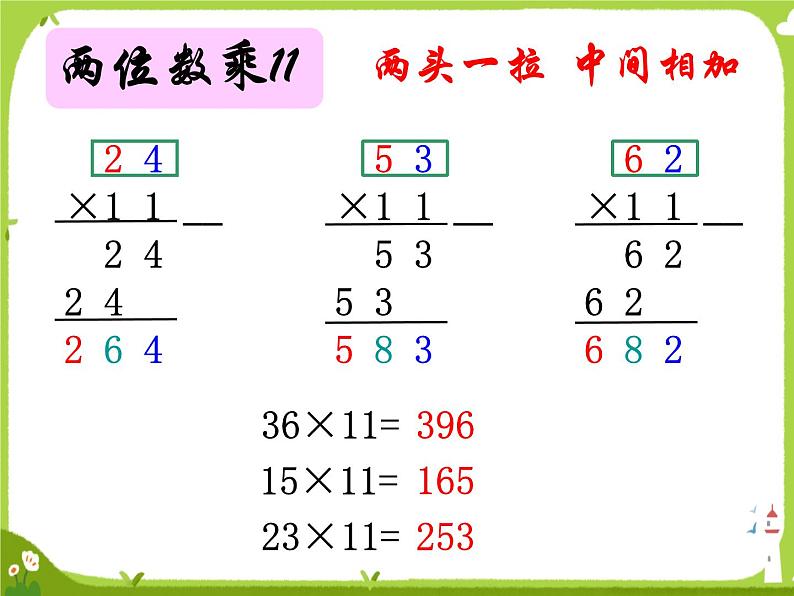 苏教版三年级下册《有趣的乘法计算》2课件PPT07