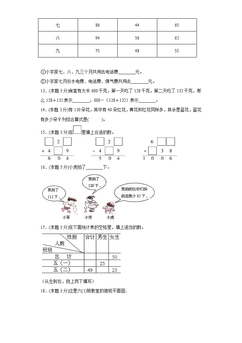 6.田园小卫士寒假预习自测青岛版数学二年级下册第2页
