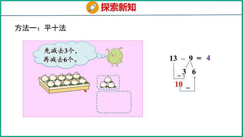 1.1 十几减9（课件）苏教版数学一年级下册07