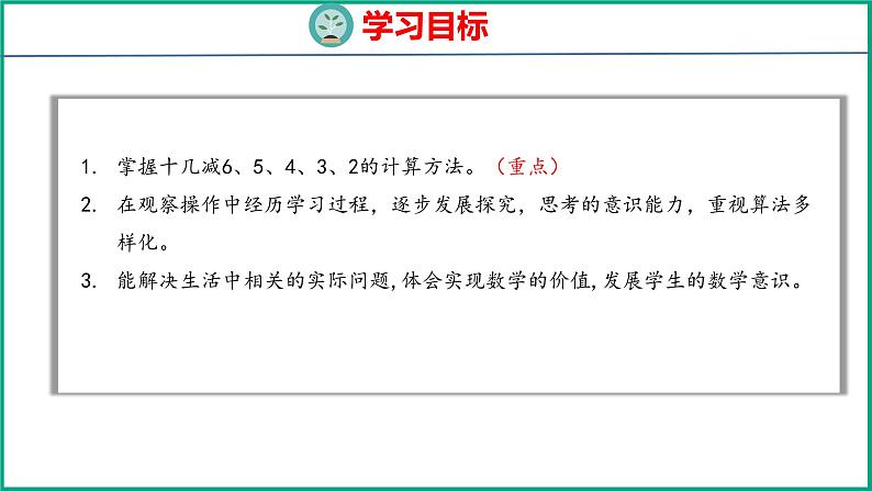 1.3 十几减6、5、4、3、2（课件）苏教版数学一年级下册02