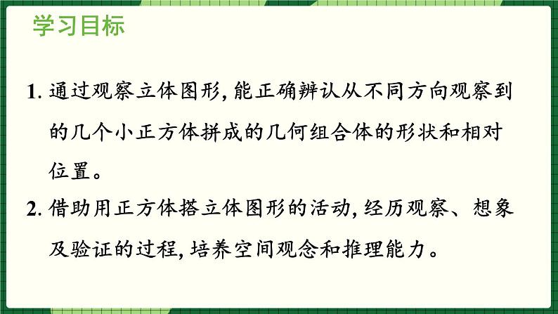 2.1 从不同位置观察同一物体的形状 课件 23春人教数学四年级下册02