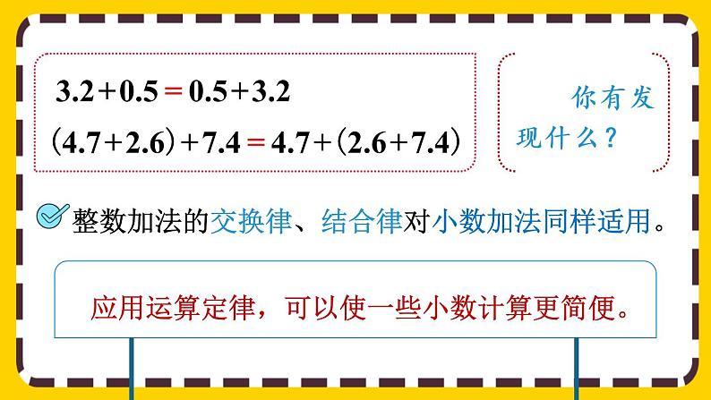 6.4 整数加法运算定律推广到小数（课件PPT）04