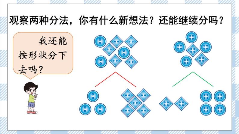 北师版数学一年级下册 1《分扣子》 课件（送教案）08