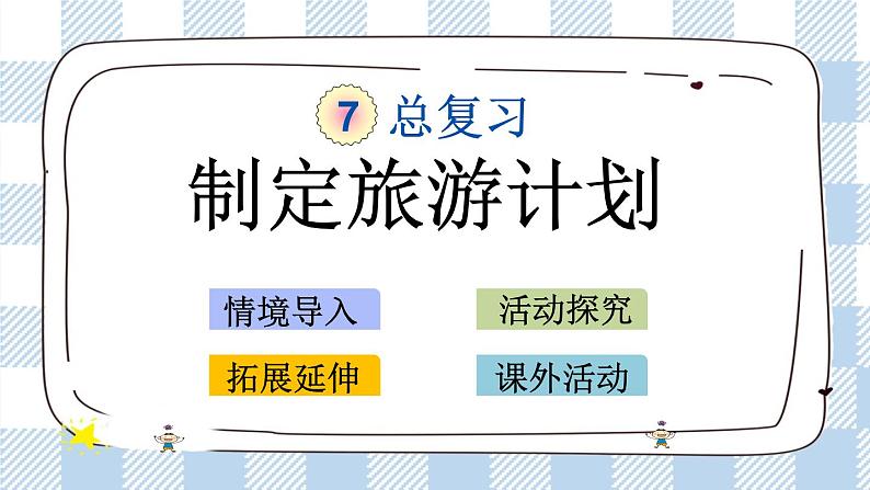 4.1 制定旅行计划 课件（送练习） 苏教版六下数学01