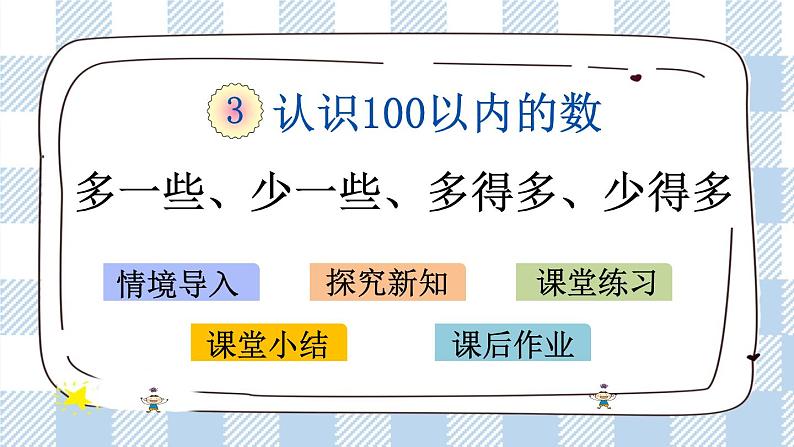 3.7 多一些、少一些、多得多、少得多 课件+课时练01