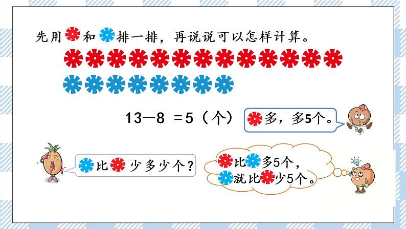 4.12 求两数相差多少的简单实际问题 课件第4页