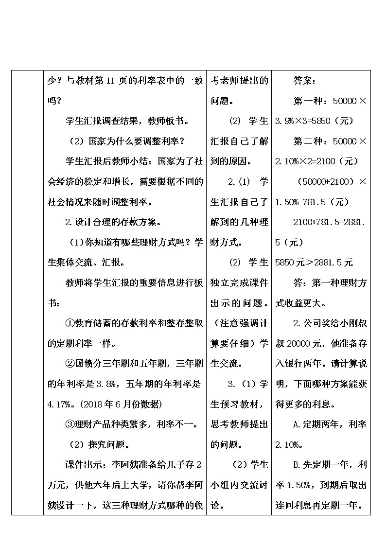 第二单元 综合实践活动 生活与百分数 课件PPT+教案+导学案03