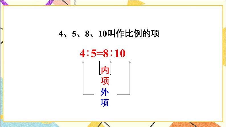 第四单元 1.比例的意义和基本性质 第2课时 比例的基本性质  课件PPT+教案+导学案03