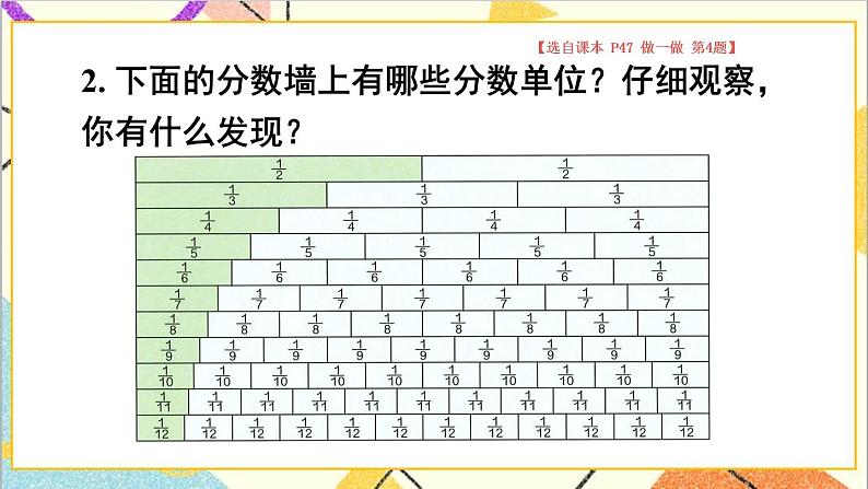 第四单元 1.分数的意义 第2课时 分数的产生和意义(2)【教案匹配版】第8页