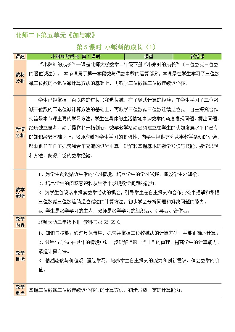 五 加与减 小蝌蚪的成长（1） 第5课时 课件（送教案）01