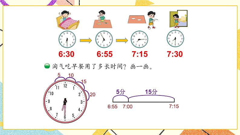 七 时、分、秒 淘气的作息时间 第4课时 课件（送教案）05