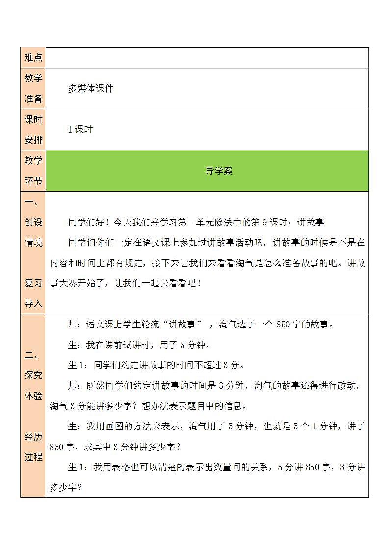 第11课时 讲故事教案第2页