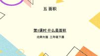 小学数学北师大版三年级下册什么是面积优秀课件ppt