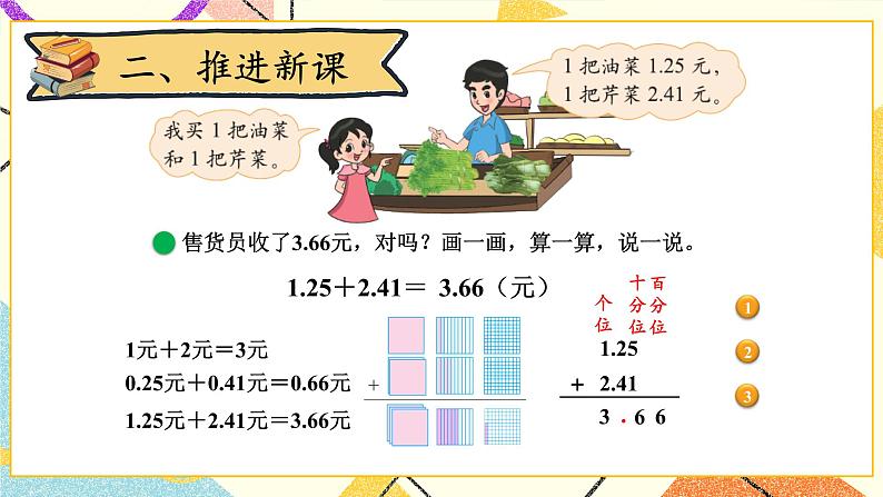 一 小数的意义和加减法 买菜 第6课时 课件（送教案）03