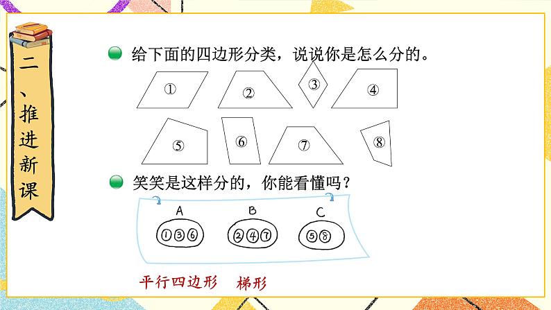 二 认识三角形和四边形 四边形分类 第6课时 课件（送教案）03