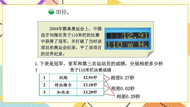 数学好玩 奥运中的数学 第2课时 课件（送教案）03