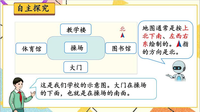 第一单元 第2课时 地图上认识方向  课件+教案+导学案03