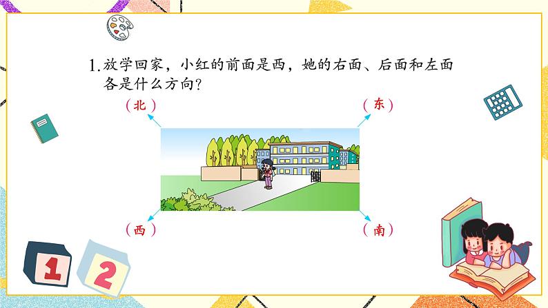 3 认识方向 第1课时 认识东、南、西、北课件（送教案）05