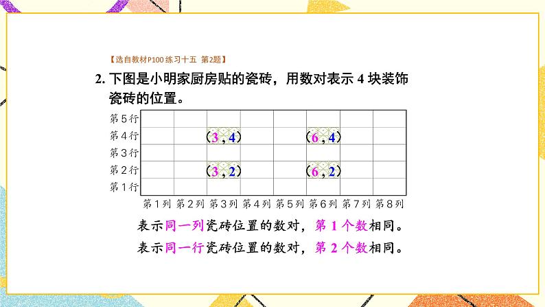 八 确定位置 练习十五课件（送教案）03