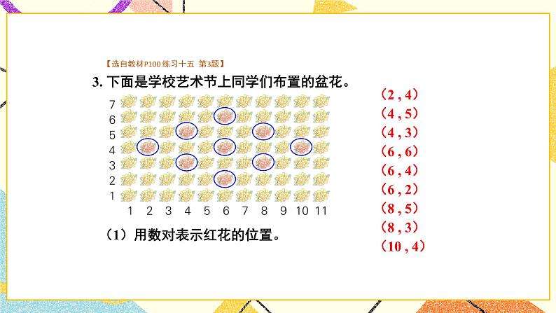 八 确定位置 练习十五课件（送教案）04