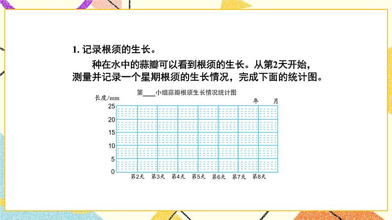 2 折线统计图综合与实践 蒜叶的生长课件+教案04