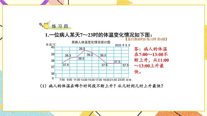 2 折线统计图 练习四课件02