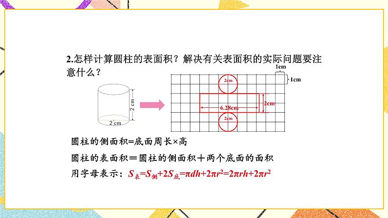 二 圆柱和圆锥整理与练习课件+教案207