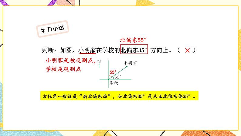 五 确定位置第2课时 用方向和距离确定位置 （2）课件+教案+素材06