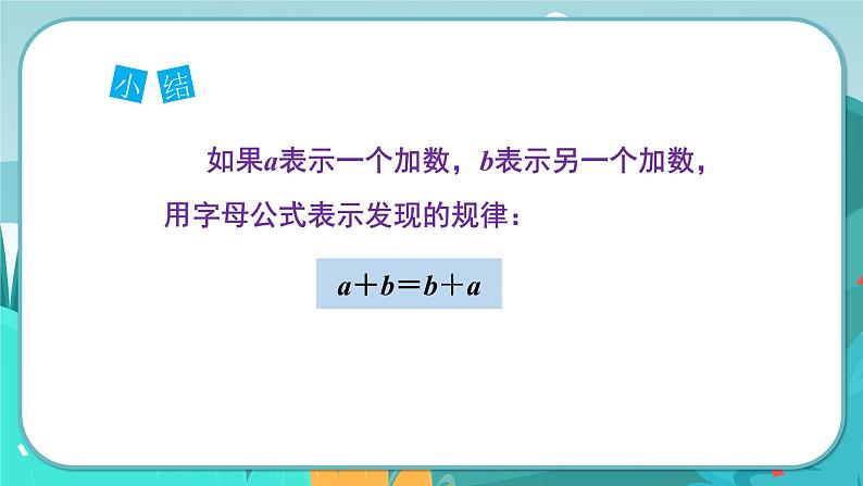 第3课时  用字母表示加法运算定律第6页