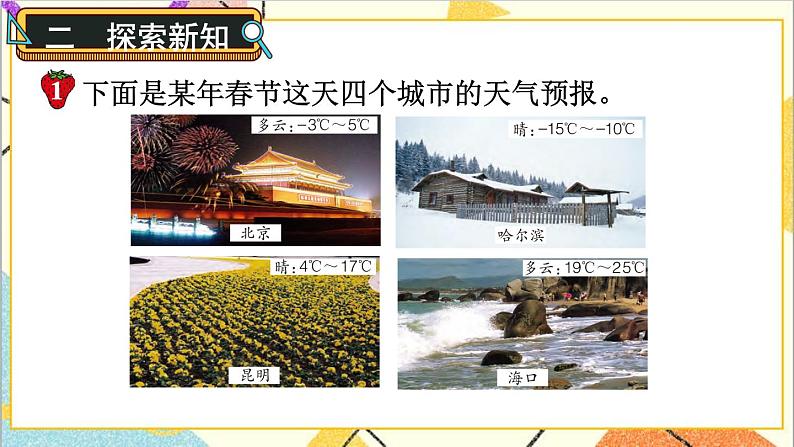 第1课时 天气预报中的负数 课件第4页