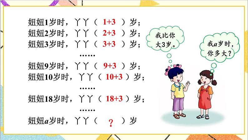 二 用字母表示数 第1课时 用字母表示数量关系 课件第4页