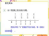 五 分数的意义和性质 1.分数的意义 第4课时 用直线上的点表示分数 课件+教案