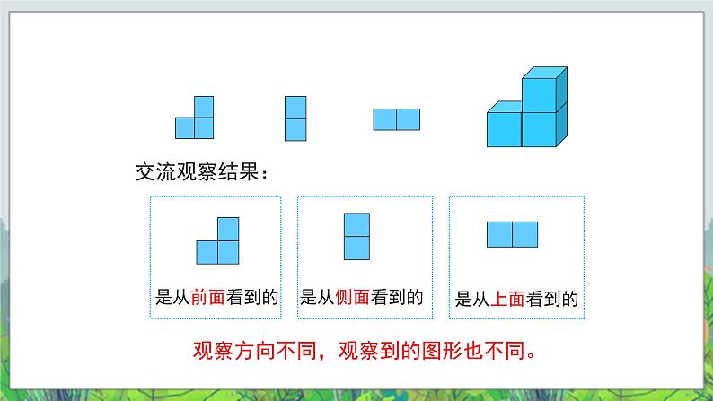 第6单元：趣味拼搭《观察物体》教学课件06